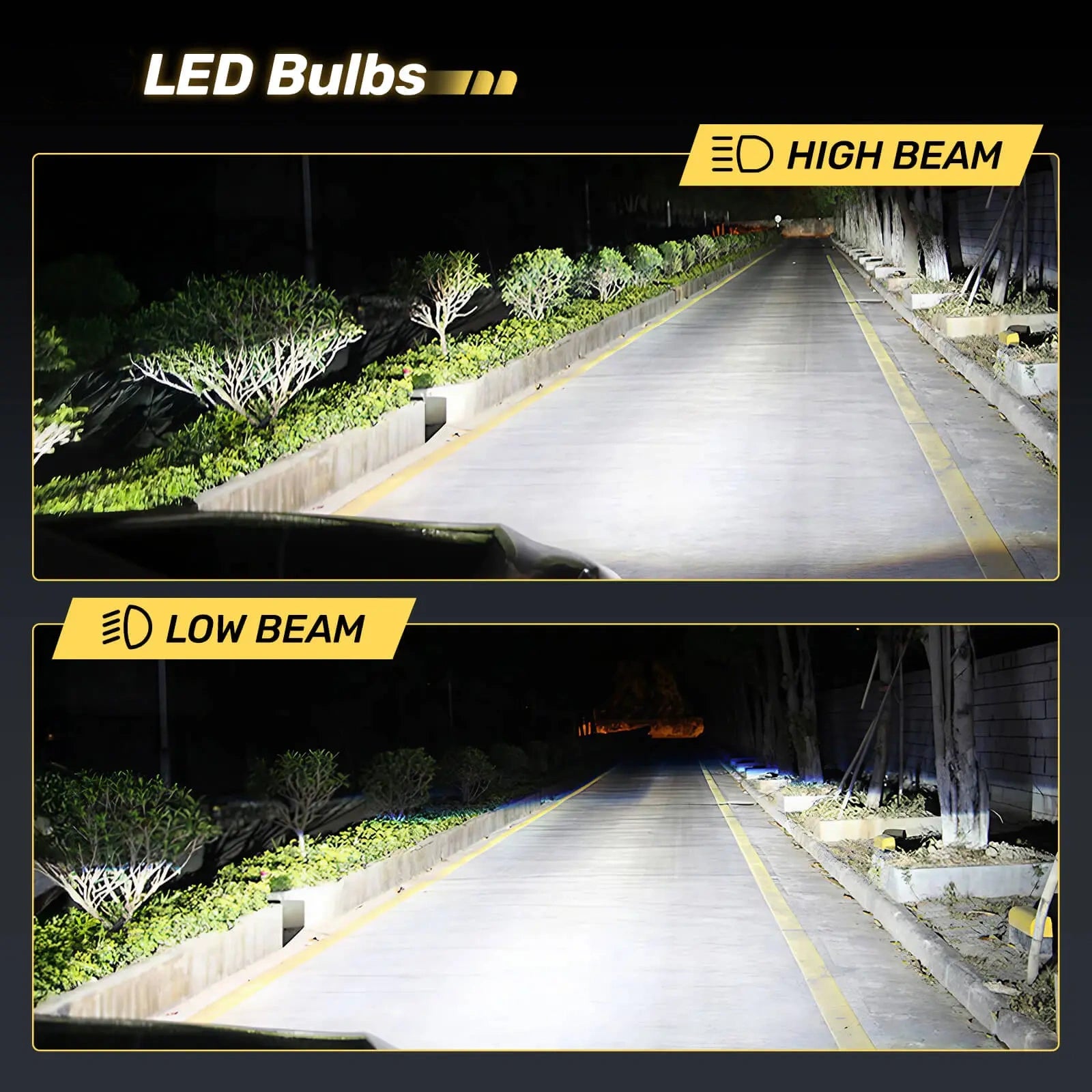 RD09 Bullet 9005/HB3 130W 360°Full Illumination LED Headlight Bulbs 900% Brighter Than Halogen and 60000Hrs Lifespan | Hawkglow