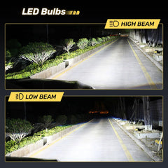 RD09 Bullet 9005/HB3 130W 360°Full Illumination LED Headlight Bulbs 900% Brighter Than Halogen and 60000Hrs Lifespan | Hawkglow