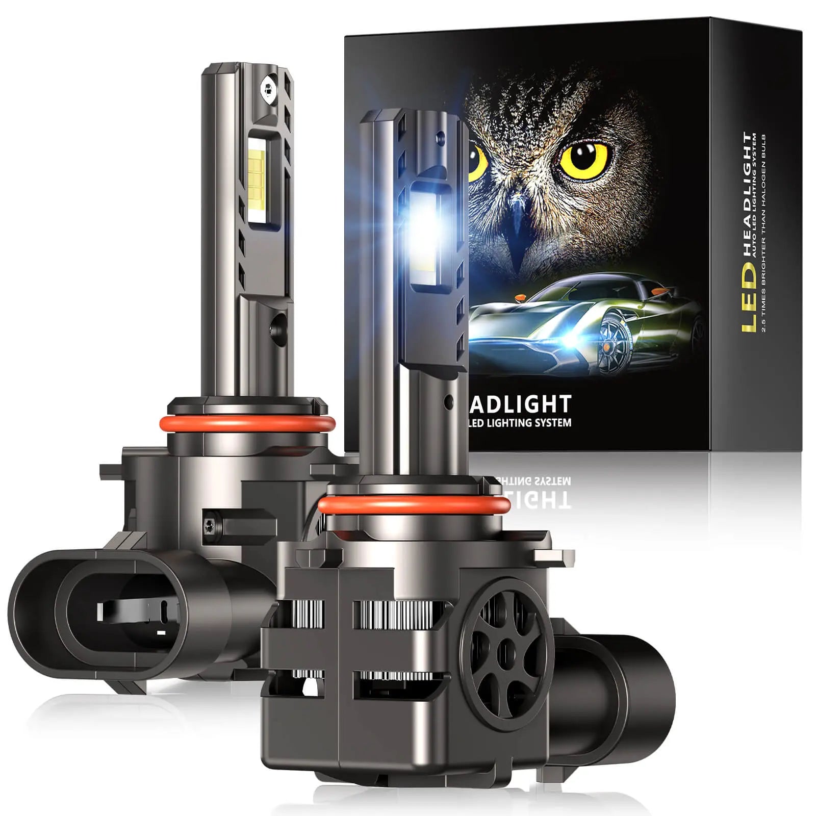 thumbnail image 2 of Formula-J87 20W 9005 HB3 Green LED Headlight Bulbs – Dual Beam, 1200 Lumens, 12V, 2-Pack, 1-Year Warranty 2 of 4