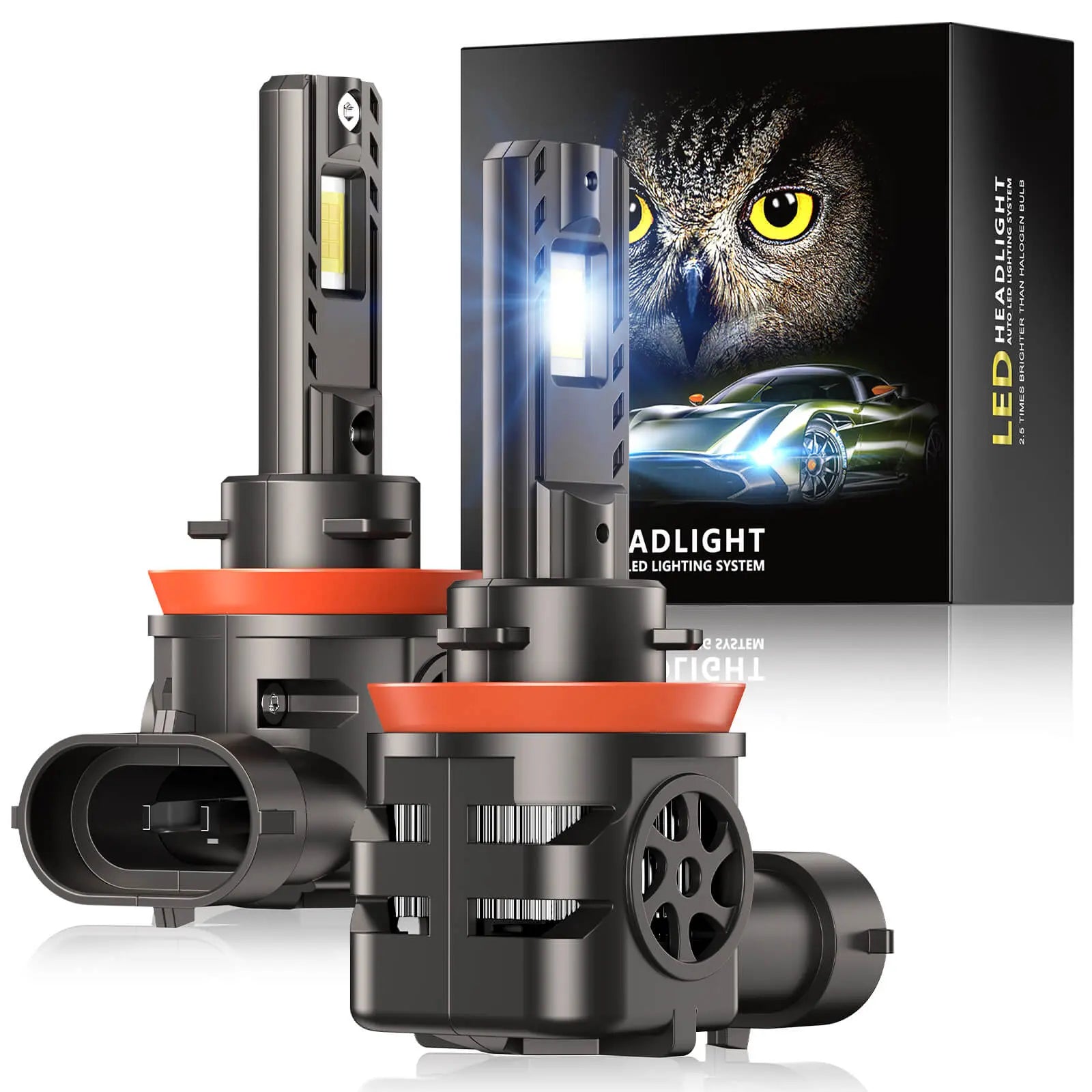 Brightest h11 led headlight bulb - Hawkglow S550 Series